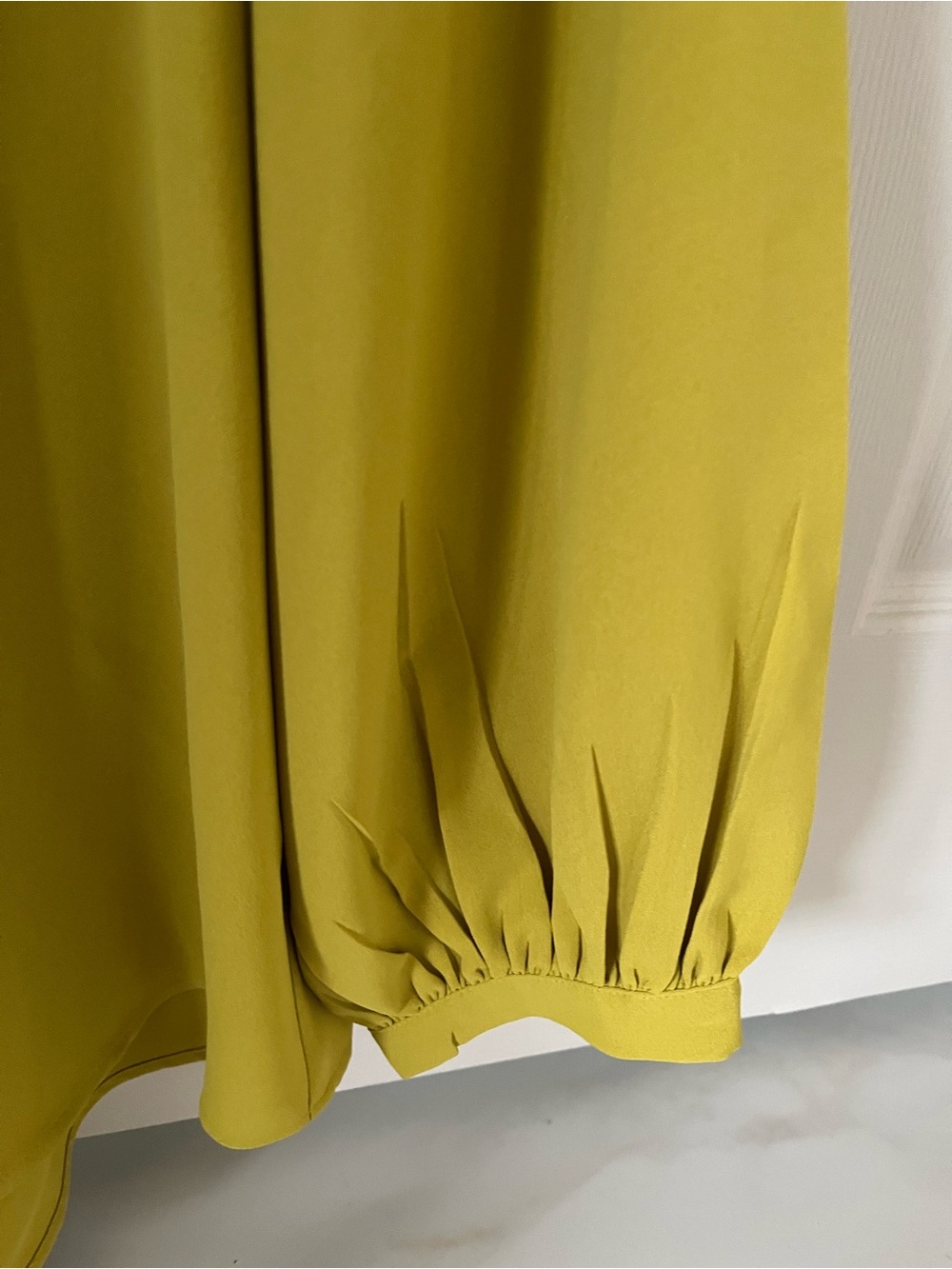 Alex Marie Chartreuse Button-Front Blouse - Women XL - Picture 4 of 8